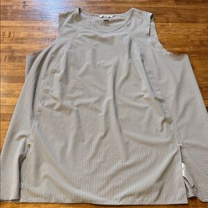 Athleta Sleeveless Side Slit Tunic zephyr Tank Sz XL (d1)